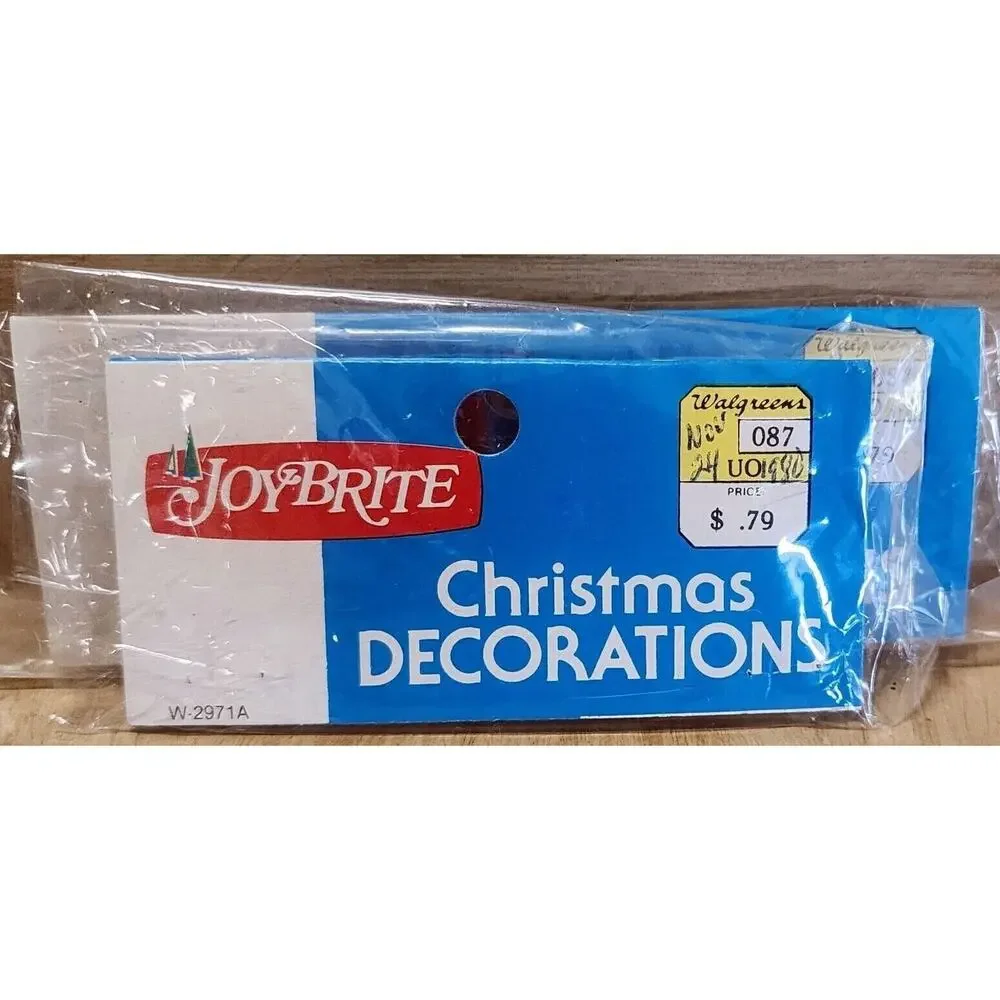 Vintage Joybrite Gift Package Hanging Ornament Decorations 4 Pieces